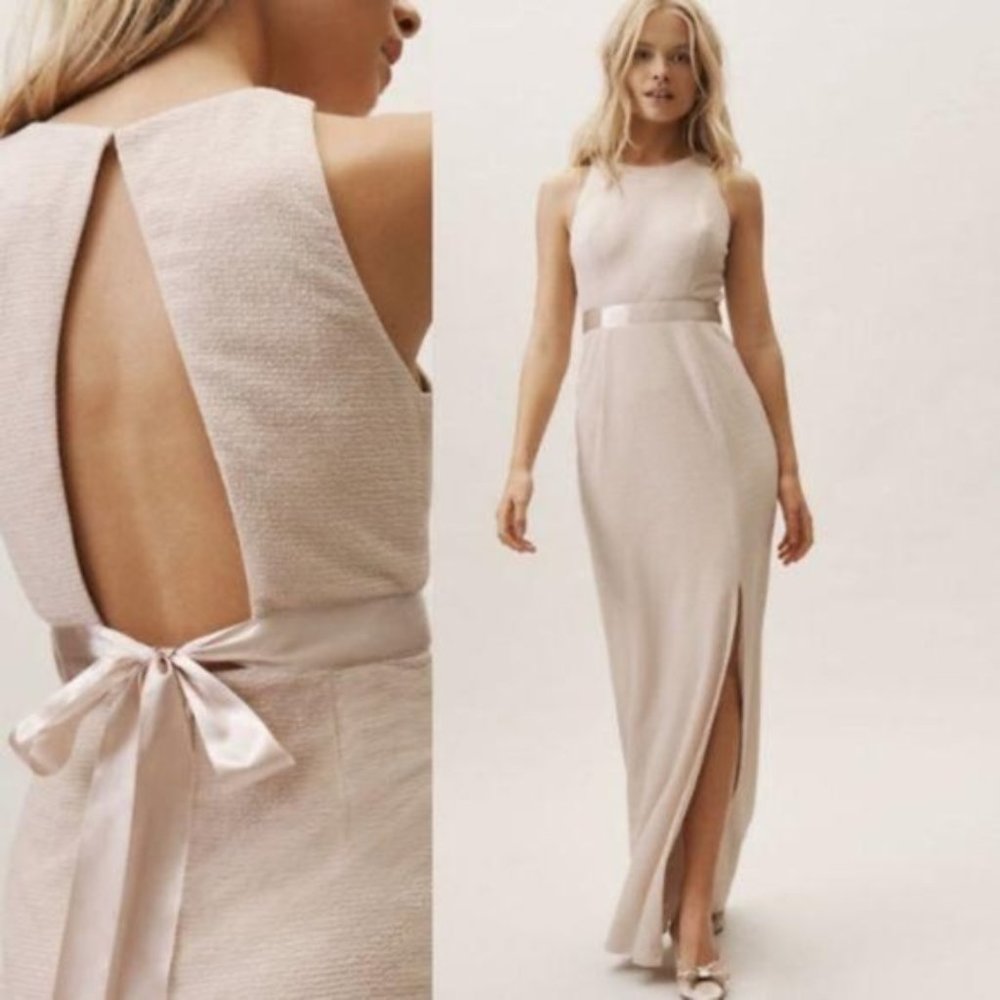 Adrianna Papell Idris Dress BHLDN - Champagne - Size 18 - NWT